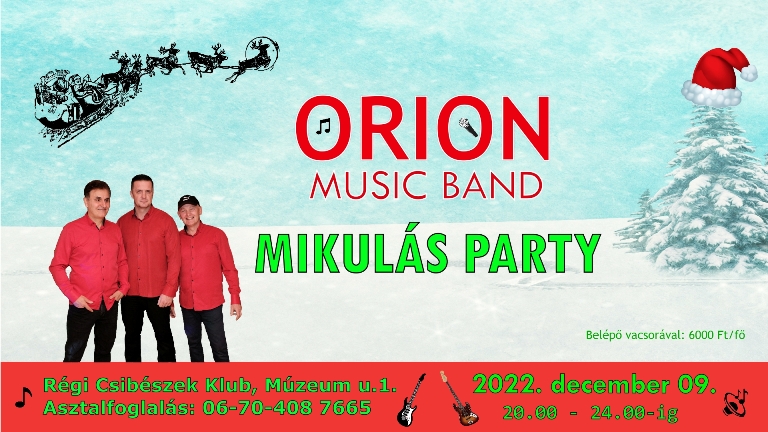 ORION MUSIC BAND - MIKULÁS PARTY